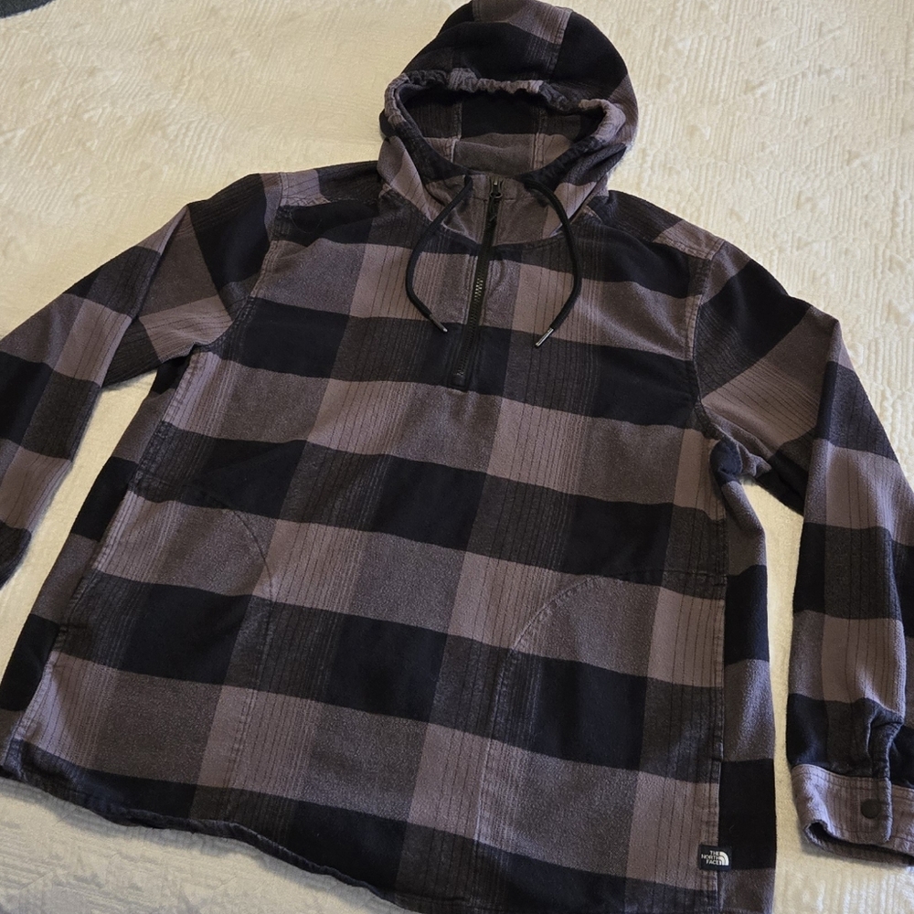 The North Face flannel hoodie